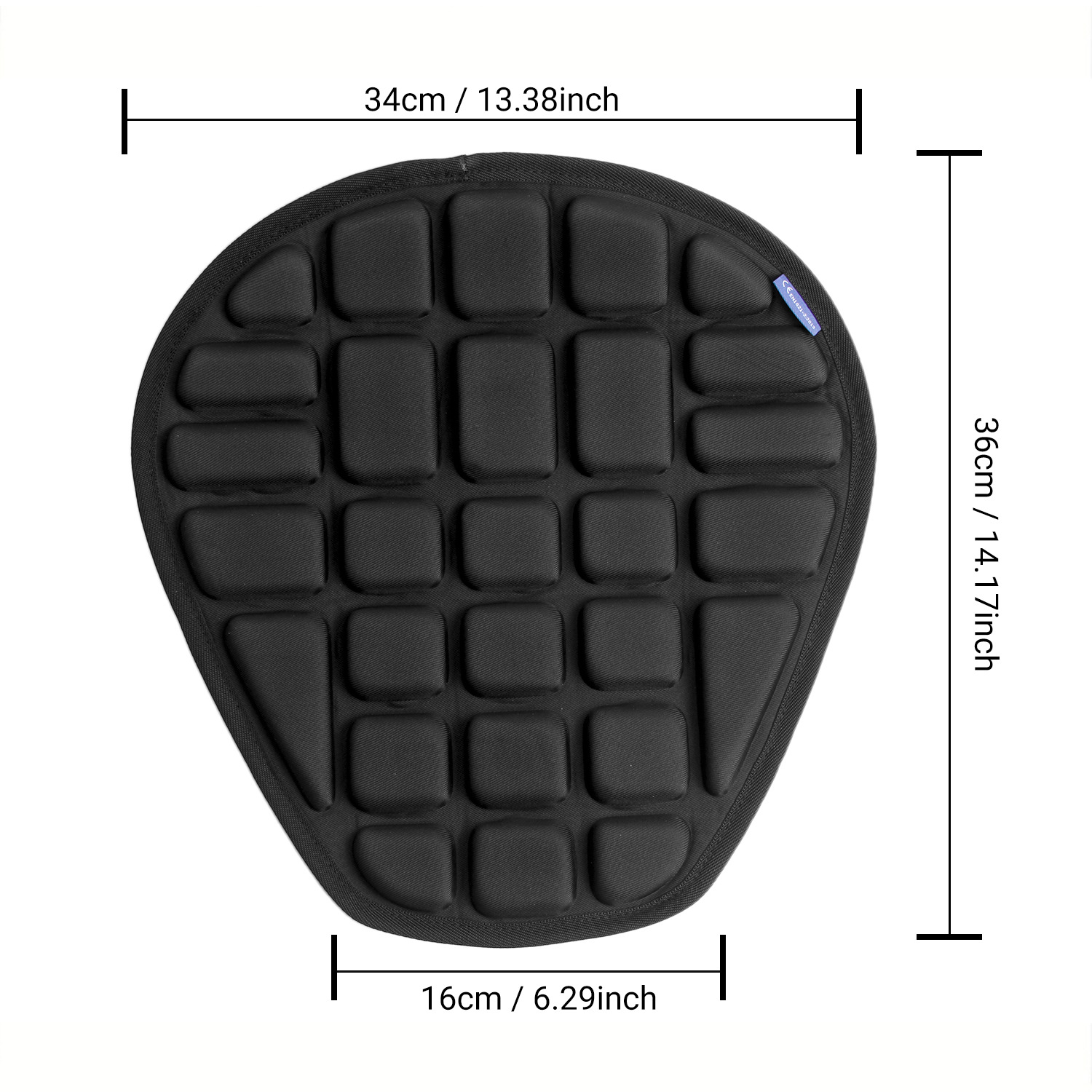 Cojín de asiento negro MZD005