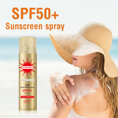 跨境專供SPF50+防曬噴霧150ML全身通用隔離防紫外線補水防護噴霧