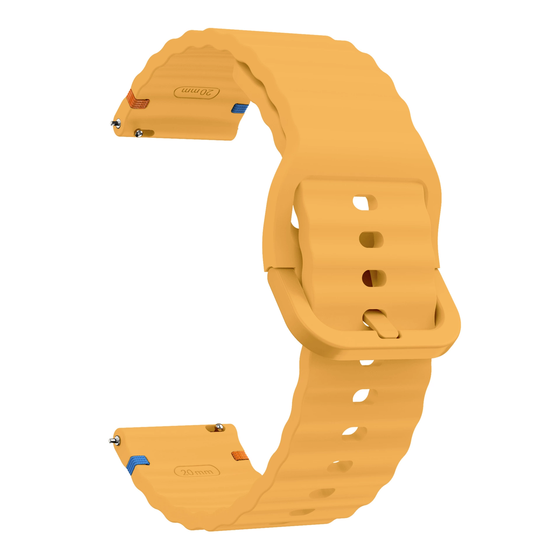 Huawei, samsung, wavy silicone watch strap, 22mm
