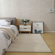 極簡純色仿羊絨地毯客廳輕奢高級沙發茶幾毯北歐現代卧室地墊夏季