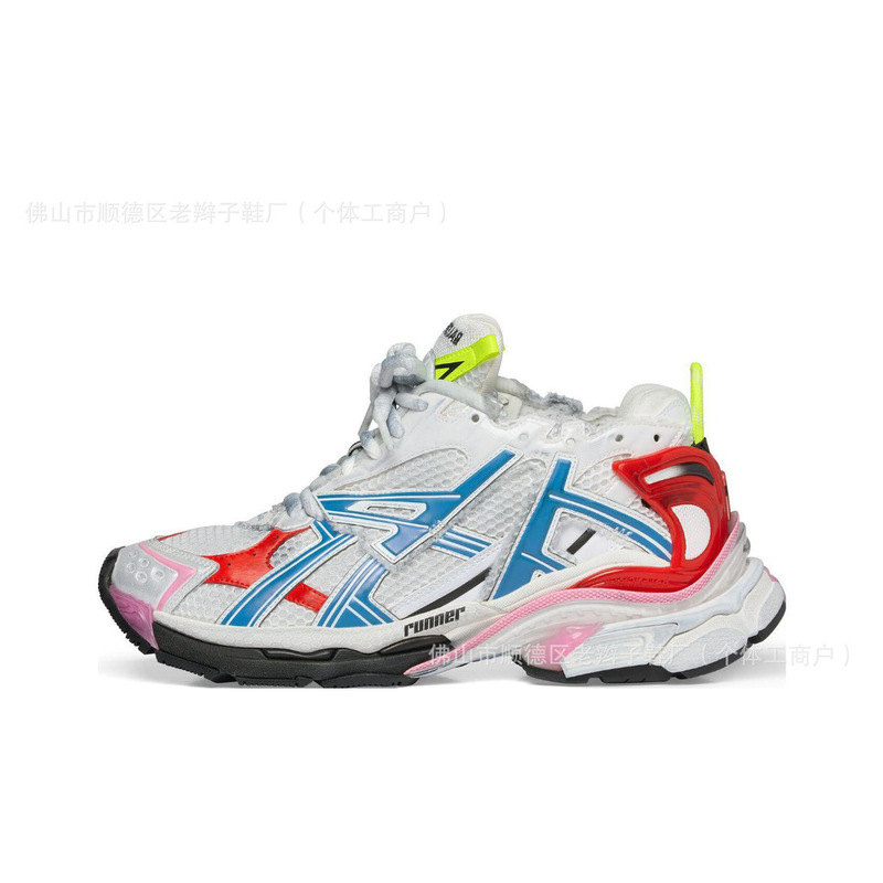 原标巴黎系列做旧复古老爹鞋 世家减震耐磨运动鞋|undefined