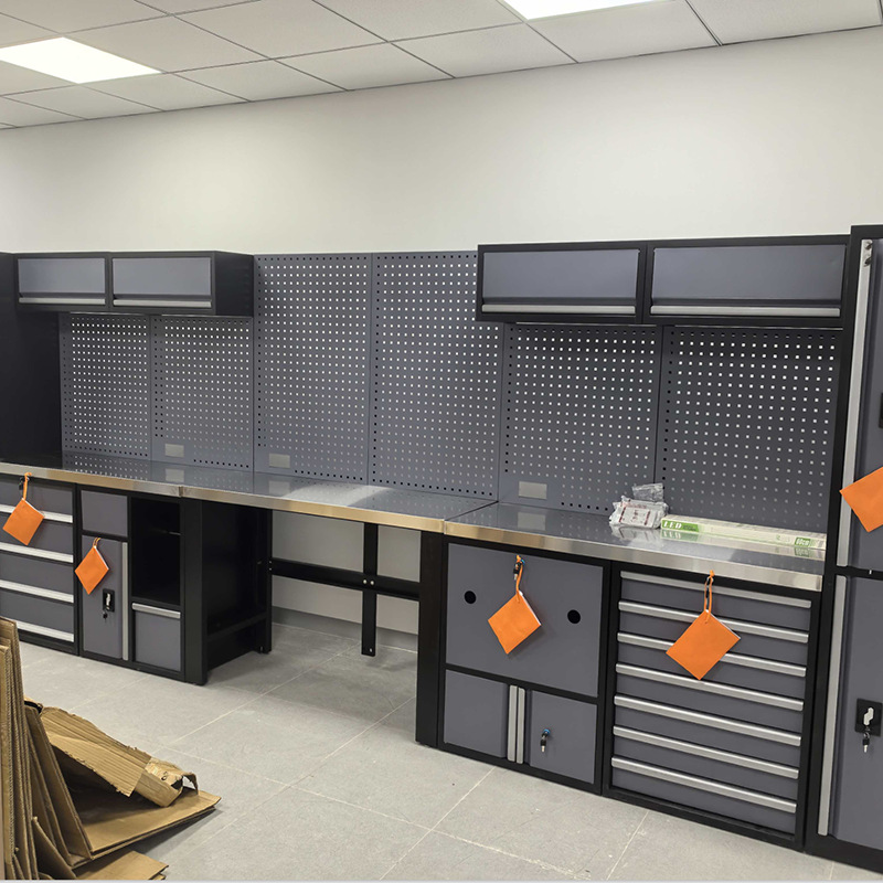 Mesa de Trabajo Combinada con Gabinete para Taller y Fábrica image 2