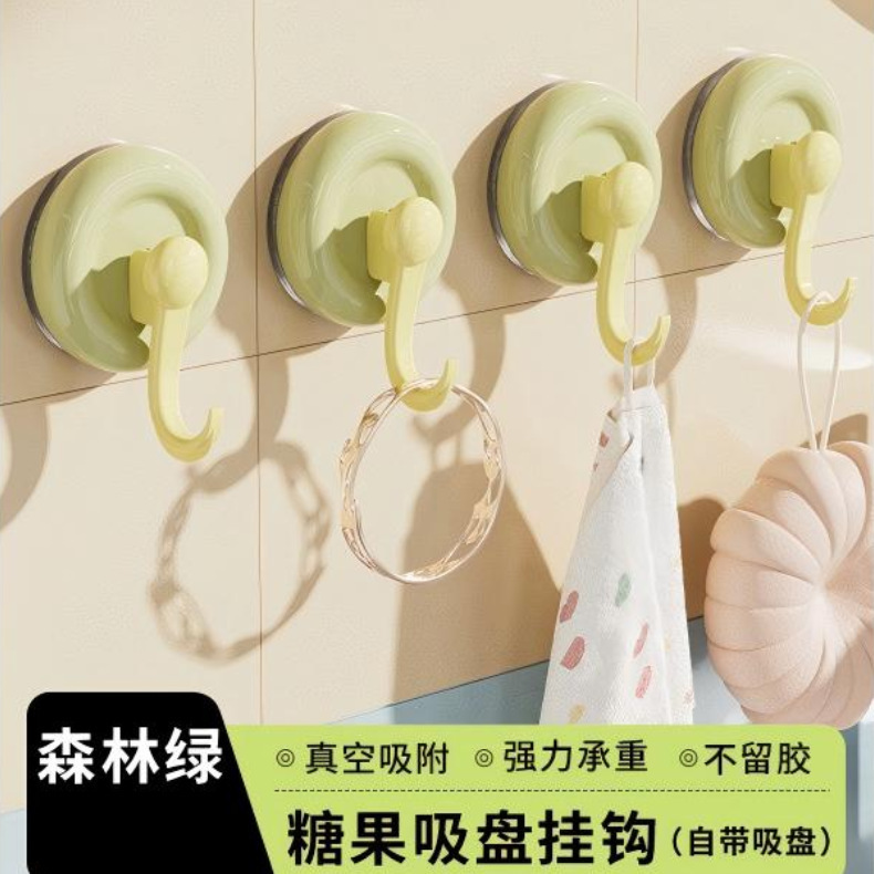 新しいドーパミン吸盤フック粘着衣類フック浴室トイレ壁耐荷重タオル跡のない粘着フック|undefined