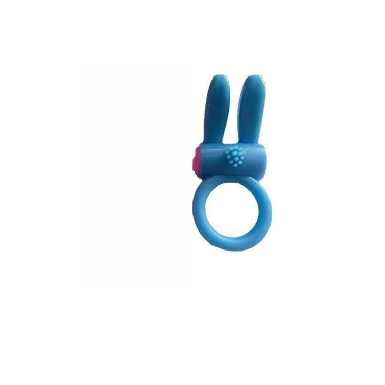 Vibrating Rabbit Couple Ring, Pink Silicone-Style Adult Wearable — detail image 1
