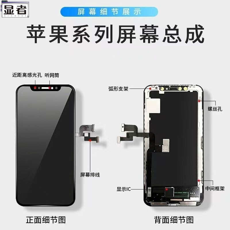 Suitable for Apple X/Xs/Xr/11/12/Promax Screen Assembly, Integrated Display Inside and Outside the Phone
