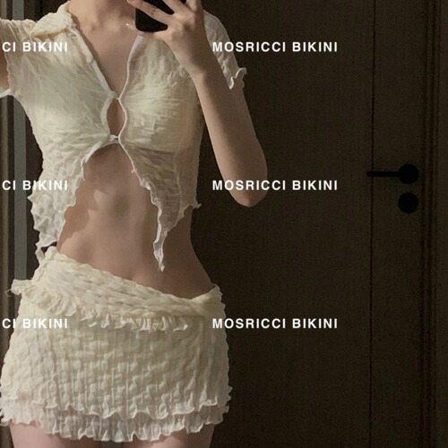  designer new split women's swimsuit three-piece sexy hot girl swimsuit covering belly and flesh hot spring wholesale