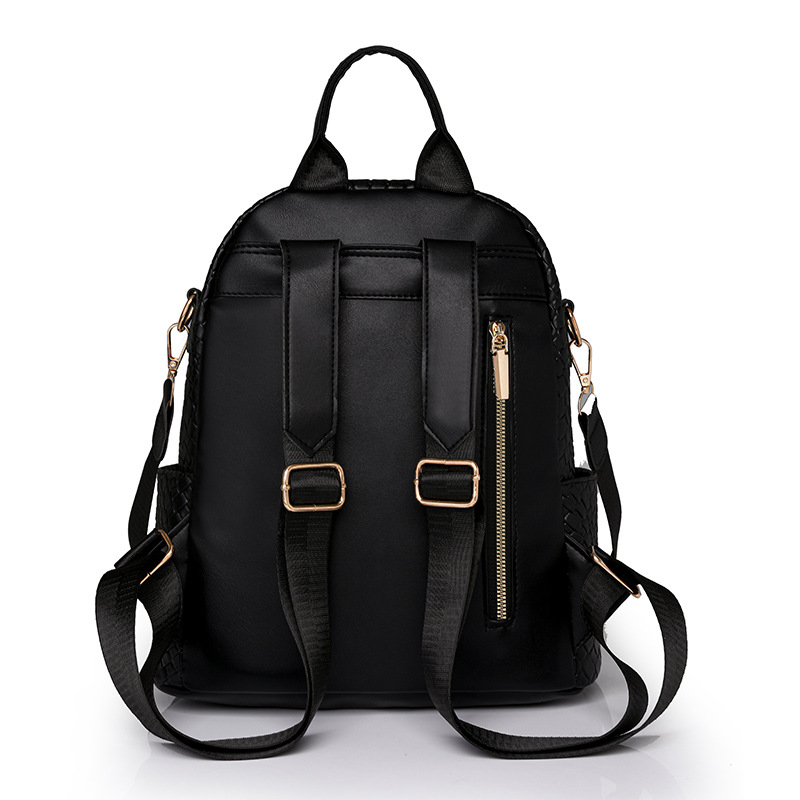 Fábrica al por mayor 2023 invierno nuevo estilo casual mujer cuero suave mochila de viaje multifuncional tejido de moda