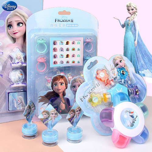 Disney Frozen Children's Seal Stationery Set Cartoon Cute Elementary School Boy Mickey Head Seal