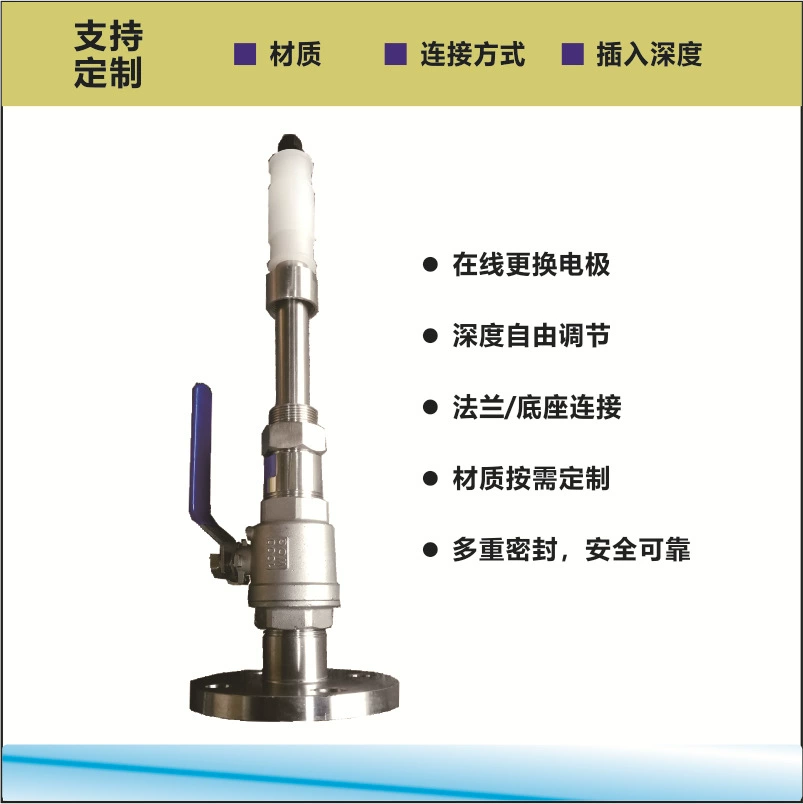 Endshouse E + H CPA472 Выдвижной кронштейн электрода PH/ORP, боковая стенка, установка онлайн, промышленный