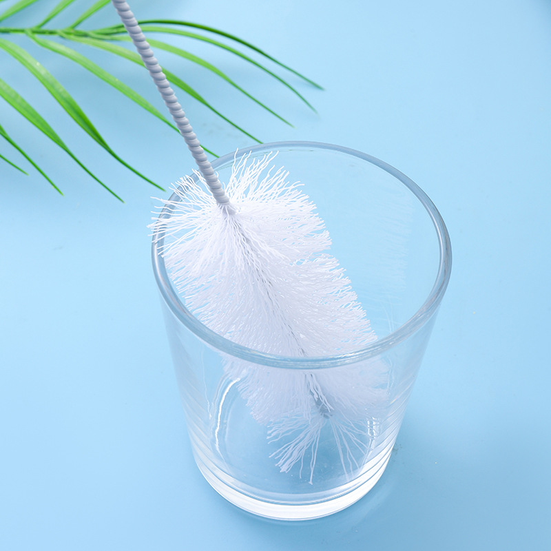 Factory direct supply Cup brush extended bottle brush milk bottle brush teapot thermos bottle cleaning Cup brush household washing Cup God