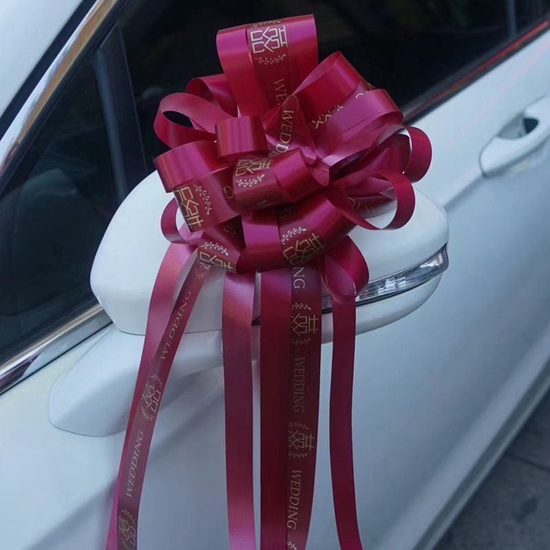 Flor tienda suministros gran perezoso tirar flor material de embalaje de dos colores arco flor bola boda coche mano tirar flor