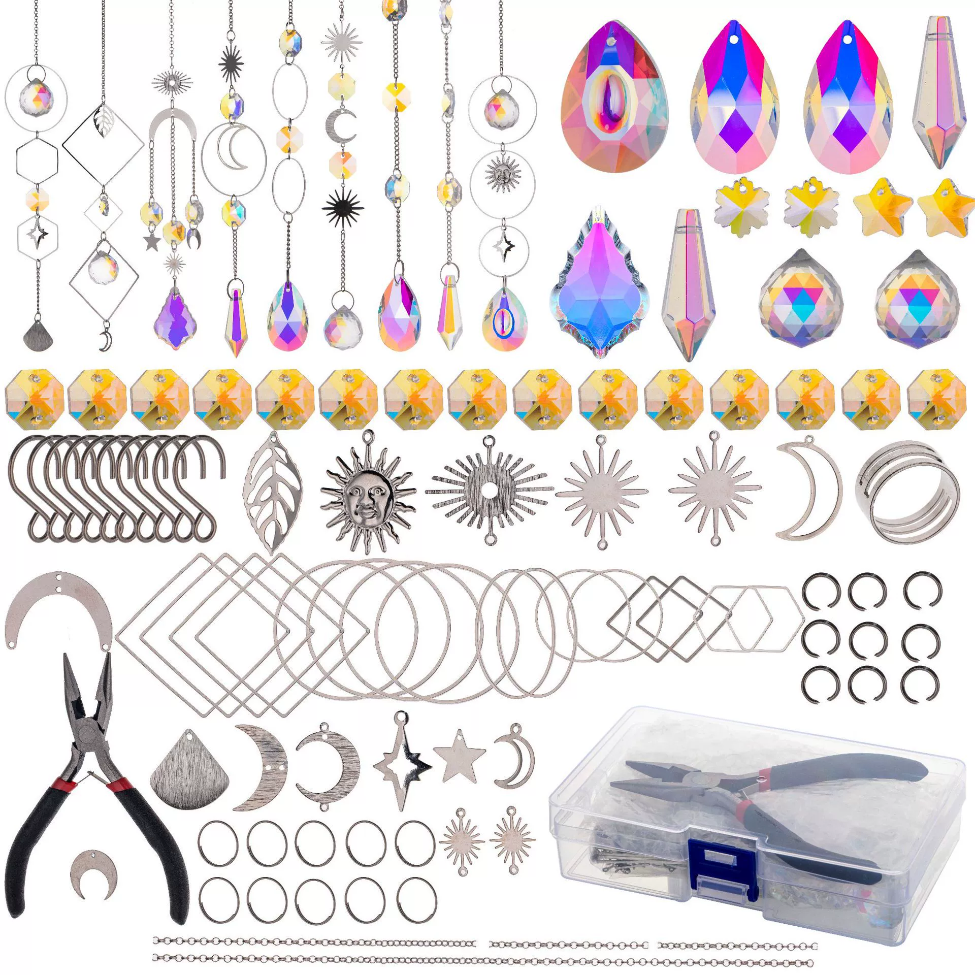 Sun Catcher DIY Handicrafts Classification 1 Set Crystal Water Droplets Pendant