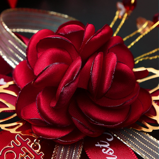 Wedding corsage for bride and groom wedding brooch family full set parents best man bridesmaid sister group Wang Jin