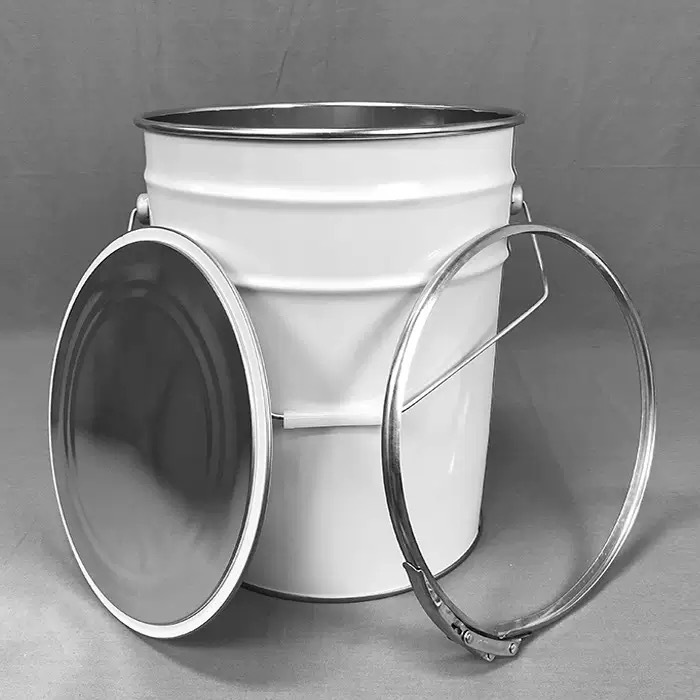 厂家现货20kg花兰桶马口铁桶 大口涂白桶20升涂料桶化工桶油墨桶