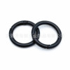 Source manufacturer supply nickel -colored zinc alloy round keychain spring ring metal demolition activity spring buckle