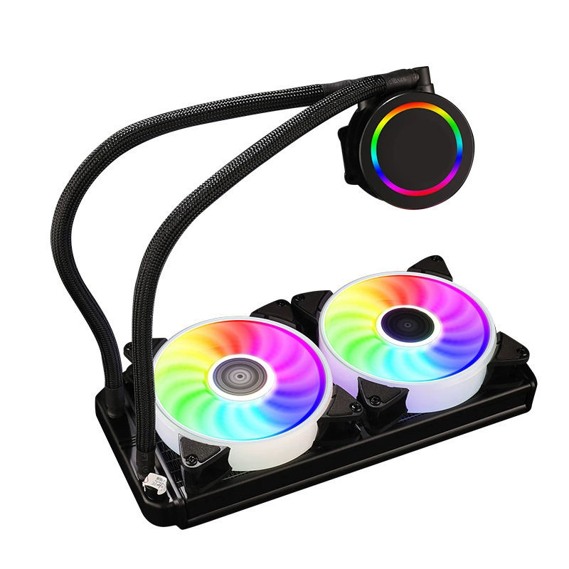 Все в одном RGB жидкостной кулер, встроенный 120/240/360 мм, ARGB вентиляторы с адресацией