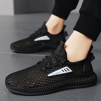 Hollow out men's shoes, summer casual trend single shoes, men's 2024 new breathable sports shoes, men's mesh shoes, students
