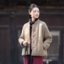 新品女式加厚复古棉服