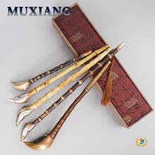 ⊿老式烟杆朝烟筒传统竹子旱烟斗烟袋锅竹节长烟枪