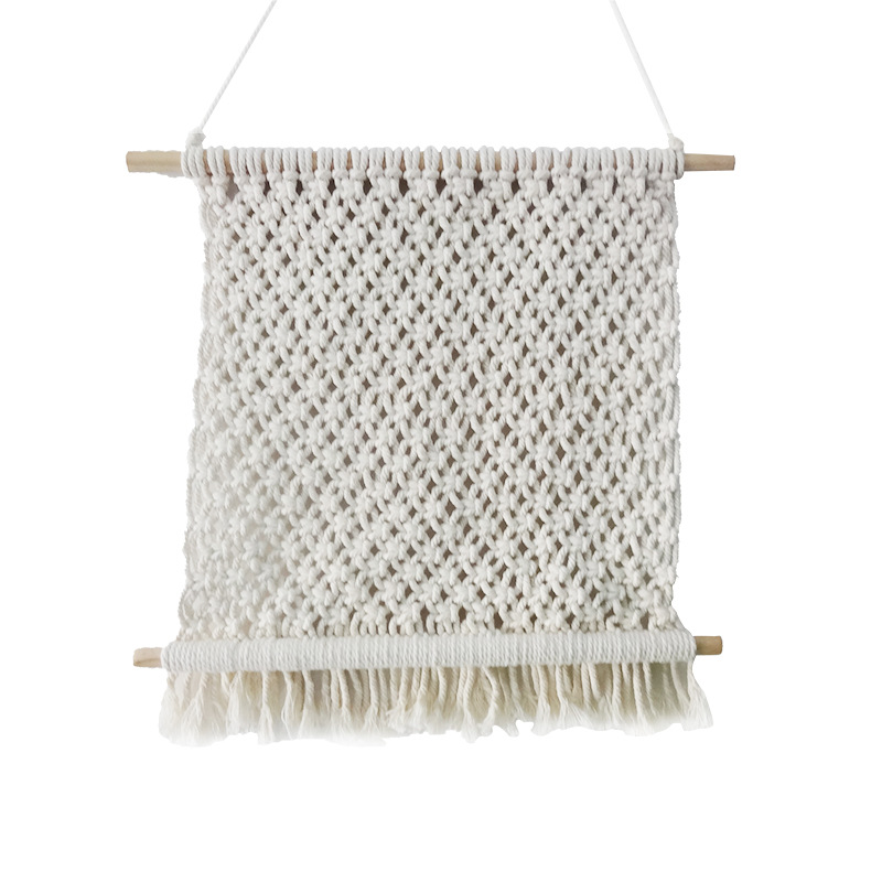DIY民宿客厅卧室墙上挂毯北欧风墙饰壁挂家居软装饰编织棉绳挂饰