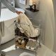 Antique Movable Dirty Clothes Basket Bathroom Multi-functional Sundries Storage Basket Household High-value Light Luxury Storage Rack