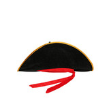 Halloween Cos Performance Clothing Props, Карибская шляпа капитана, шляпа капитана, скелет красного пояса пиратской шляпы