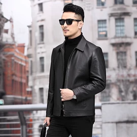 男式真皮皮衣;男式皮草