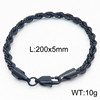 Fashionable accessory stainless steel with pigtail, bracelet, European style, simple and elegant design, 4/6/8mm