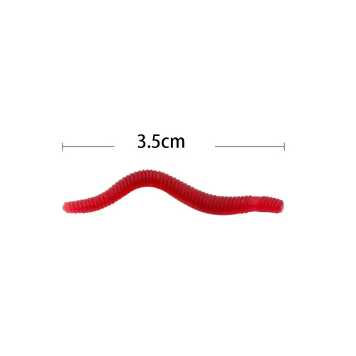 Liegao Luya fake bait red worm earthworm bionic bait fishy smell cross-border soft bait crucian carp and silver carp fishing supplies