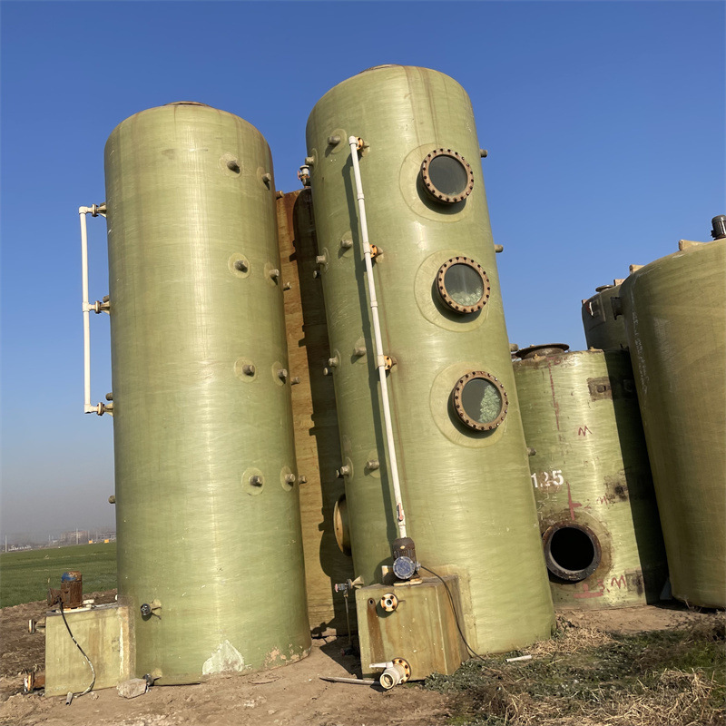 回收二手玻璃钢储罐 立式液体储存设备 盐酸化工储存罐