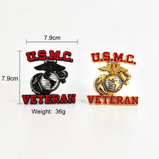 �羳US Marine Corps Veteran Car Emblem��������܊����܇����