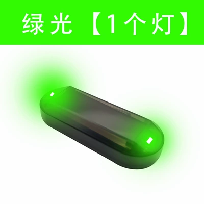 motorcycle electric car anti-collision warning – Other lights - black-shell-solar-light-green-light