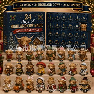 �羳2026Highland Cow Advent Calendar�ߵ�ţ���R��ä�����w���l