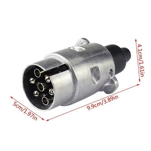Avropa alüminium ərintisi 12V 7-pin qoşqu fişi, siqnal quyruq işığı adapteri
