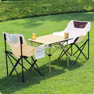 Outdoor Folding Table and Chairs Portable Egg Roll Table Picnic Table and Chairs Stall Picnic Camping Equipment Complete Set