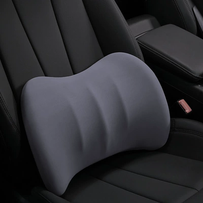 Waist support, Lumbar Support Cushion Latex Car - simple-memory-foam-waistrest-gray