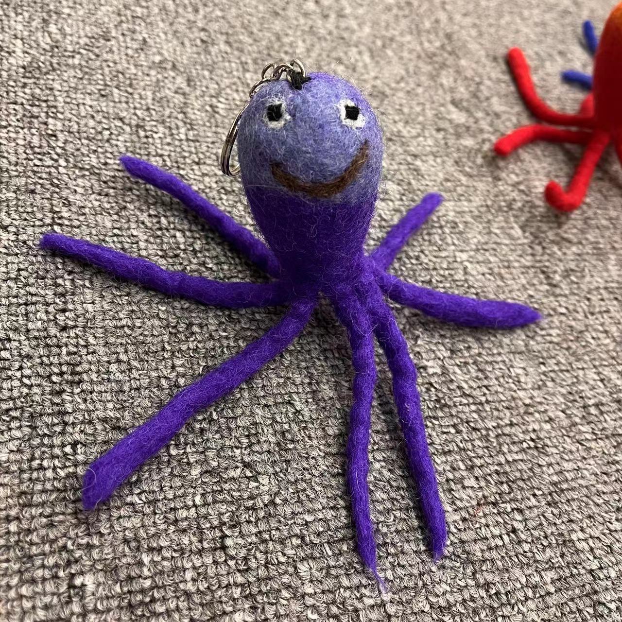 Cute Color Block Octopus Wool Felt Unisex display picture 6