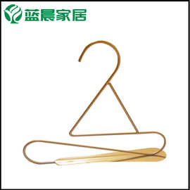 镀金色假发夹假发挂架金属烤漆铁衣架晾晒铁衣架干湿两用厂家直批