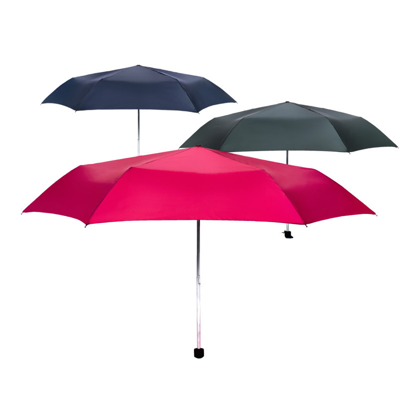 Ultra-Light Mini Pencil Umbrella 180g Travel Small Umbrella 6K Foldable Umbrella Custom Logo Gift Umbrella Holiday Promotion