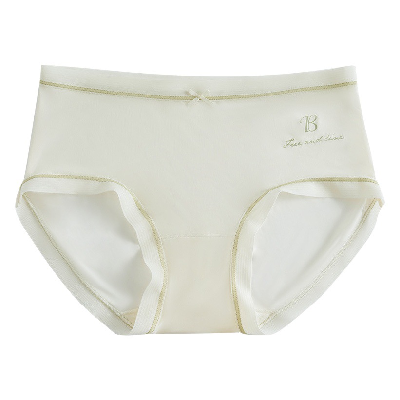 Ropa interior de las mujeres verano fino transpirable puro algodón antibacteriano sexy Girl Briefs Mediados cintura más tamaño ropa interior sin costuras mujeres