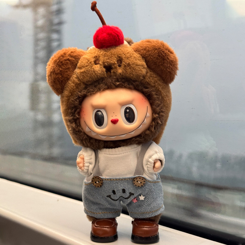 オリジナル手作り 20 センチメートルラブブ labubu ベビー服セット第一世代と第二世代マカロンビニール人形人形服|undefined