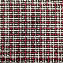 卓曦纺织|秋季新款小香风黑底编织十字格服装箱包面料