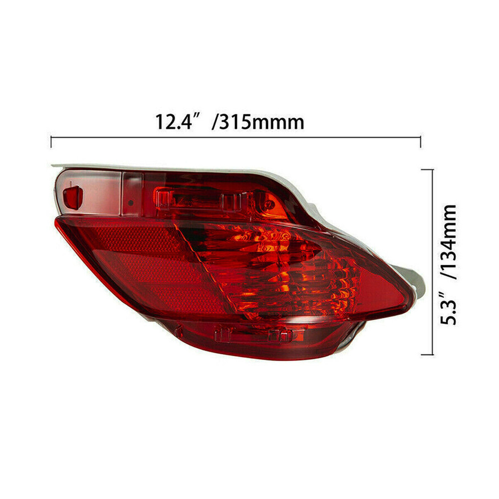 Aplicable a Lexus 09 - 15 RX270 RX350RX450H Luz de parachoques trasero Decoración reflectante Luz de niebla trasera