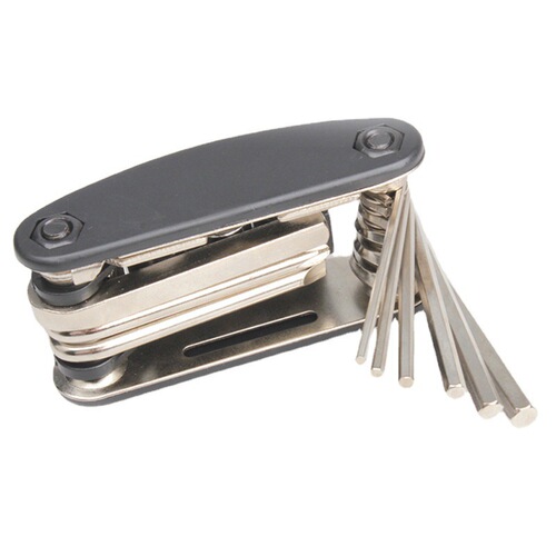 Bicycle repair combination tool 16-in-1 portable mountain bike repair tool multi-functional folding tire repair wrench