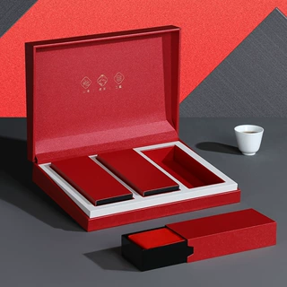 茶叶包装品鉴内三盒中盒空礼盒随手礼老枞水仙金骏眉肉桂可UV彩印