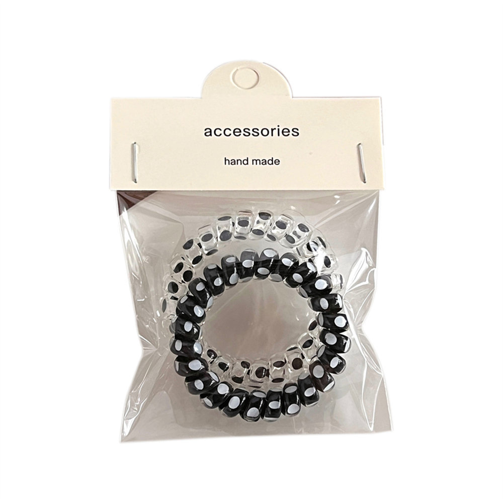 alto valor facial punto de onda línea telefónica anillo de cabello moda polifacética cuerda de cabello chica corazón de caballo cola de cabello nicho accesorios de cabello