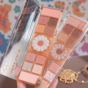 Miss Lara Twelve-Color Eyeshadow Palette Orange Brown Crushed Diamond Matte Powder Daily Commuting Energetic Girl Beginner All-In-One Palette