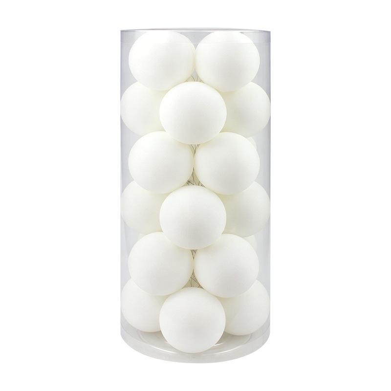 Bolas de decoración de Navidad bolas de plástico galvanizadas 8CM / 24 barril de bolas de Navidad centro comercial colgante árbol de Navidad colgante bola colgante