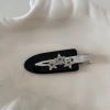 Sparkling Diamond Star Seamless Clip-Black