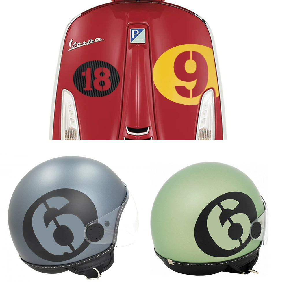 Weishi VESPA Vespa тюнинг GTS300 GTV 0-100 75-летняя наклейка для шлема передняя и задняя